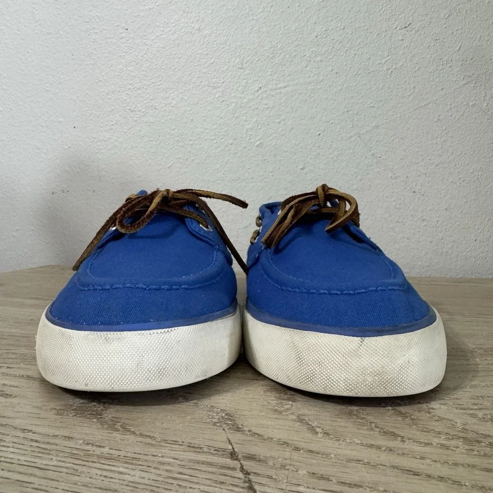 Polo Ralph Lauren Sander P Canvas Boat Shoes Moccasins Colby Blue Mens Size 10 D